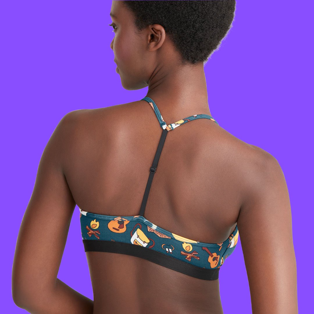  MeUndies Stretch Cotton V-Neck Bra Comfortable Bralette For  Women No Underwire
