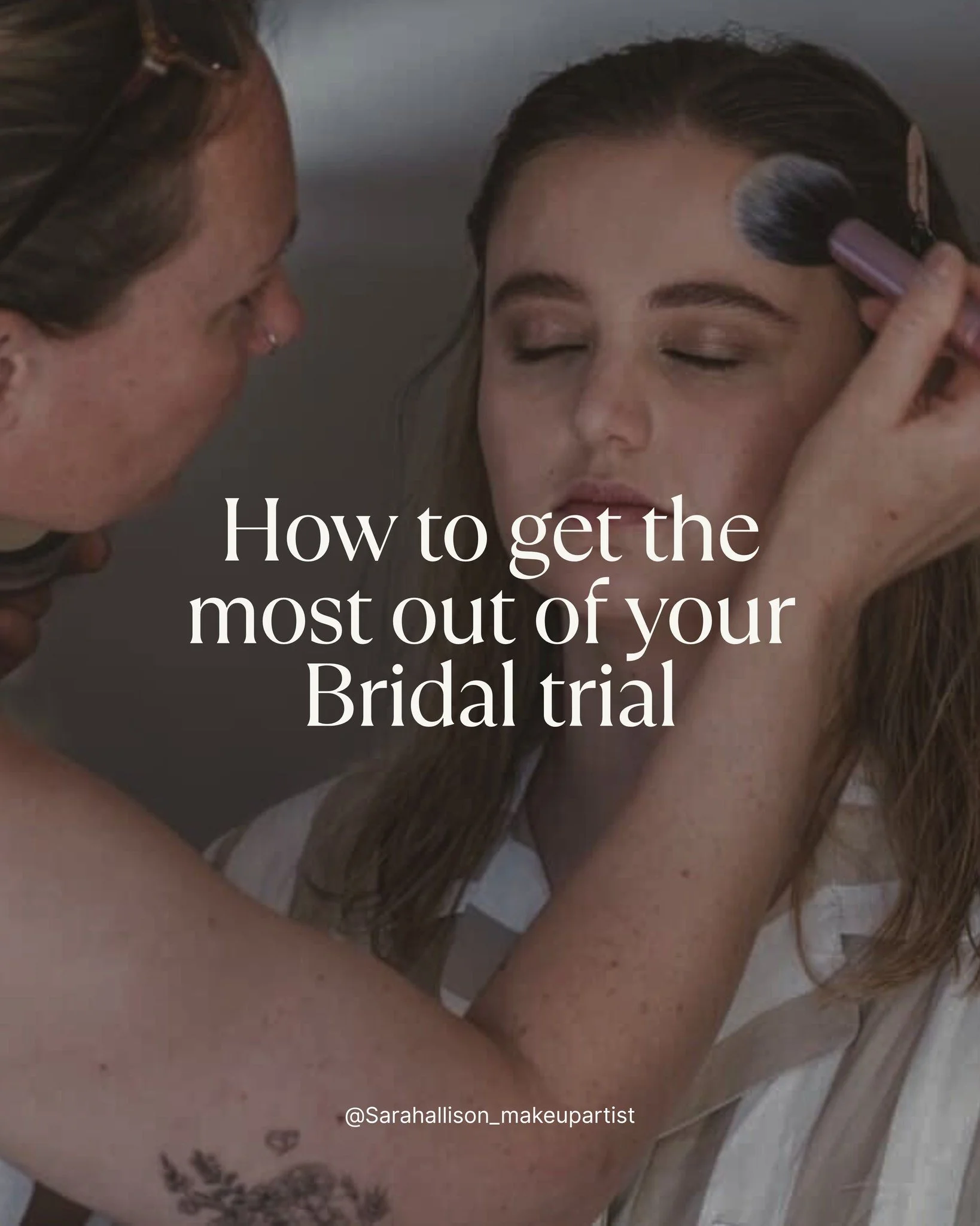 Your bridal trial is the perfect time to fine-tune every detail before the big day! 💍

A little prep goes a long way when it comes to achieving that glowy and flawless look we all love!

Swipe through for my top tips to make the most of your makeup 