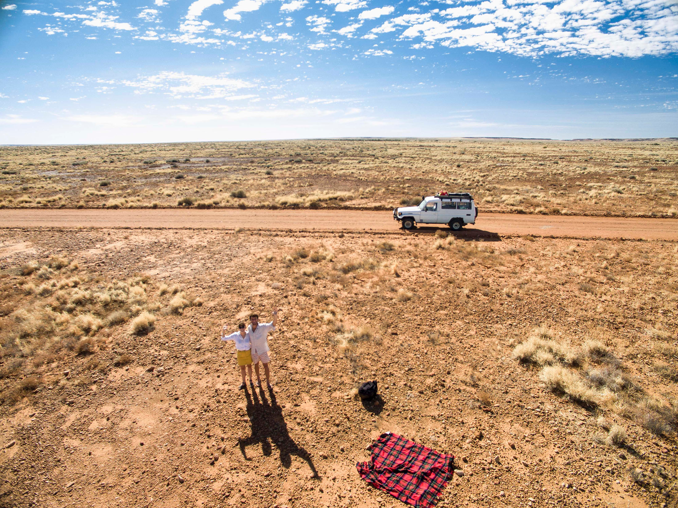 “Somewhere in the middle of nowhere along the Oonadatta Track in South Australia.” Image by Places We Swim