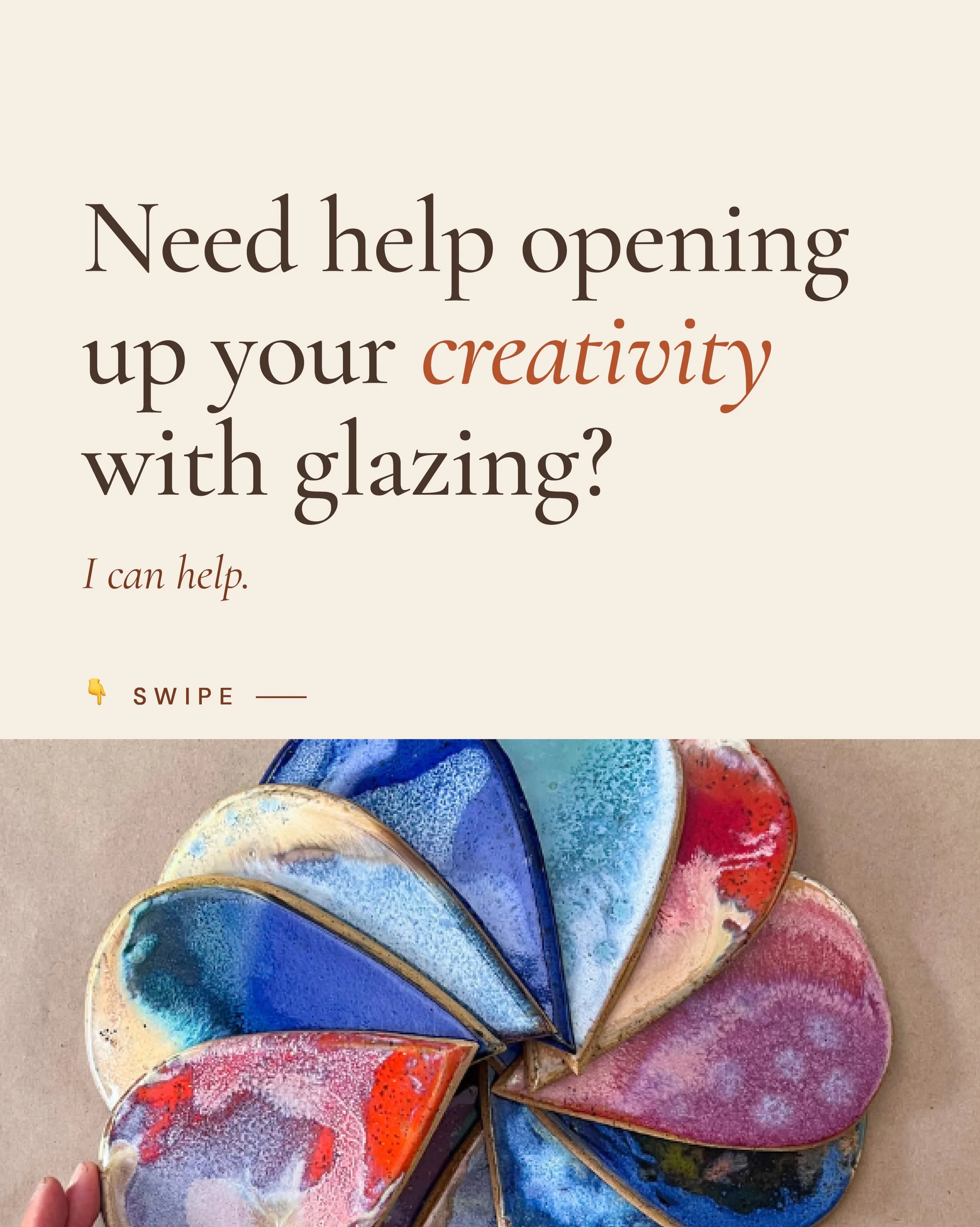 Glazing has always felt like one giant, endless playground to me&hellip; However, I know so many potters and ceramic artists feel a lot of hesitation or even dislike towards this part of the process. 

Through teaching, I see fear of ruining work, wa