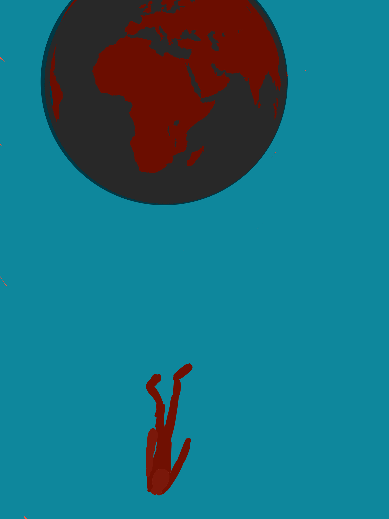 i looked up at the sky.