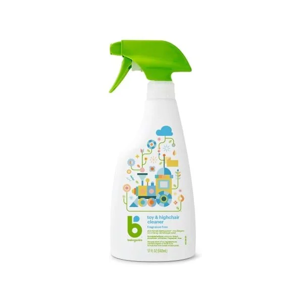 This spray is amazing at cleaning off dried on baby food! I use this on my kid’s toys and play are surfaces. It gives a great quick clean without a bunch of harmful ingredients.