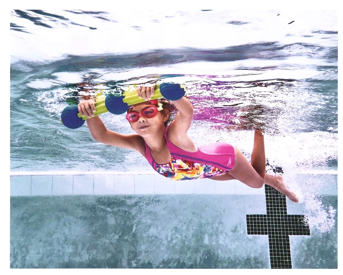 girl swimming