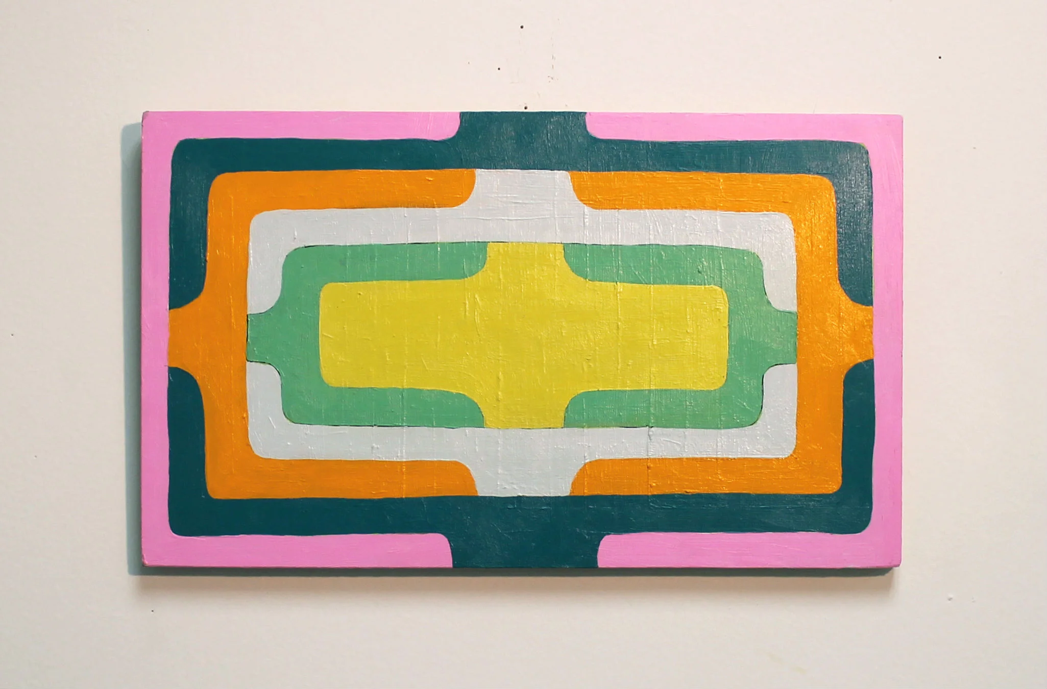 Lunch Tray , acrylic on panel, 10” X 16.5”, 2015 (SOLD)