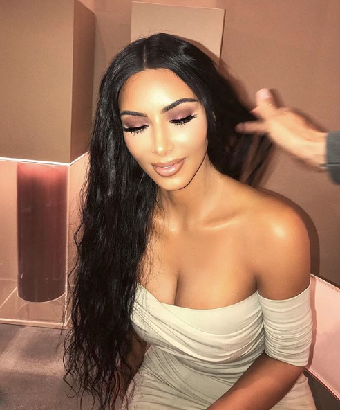 Kim Kardashian West in FROCK Los Angeles' Monroe dress.