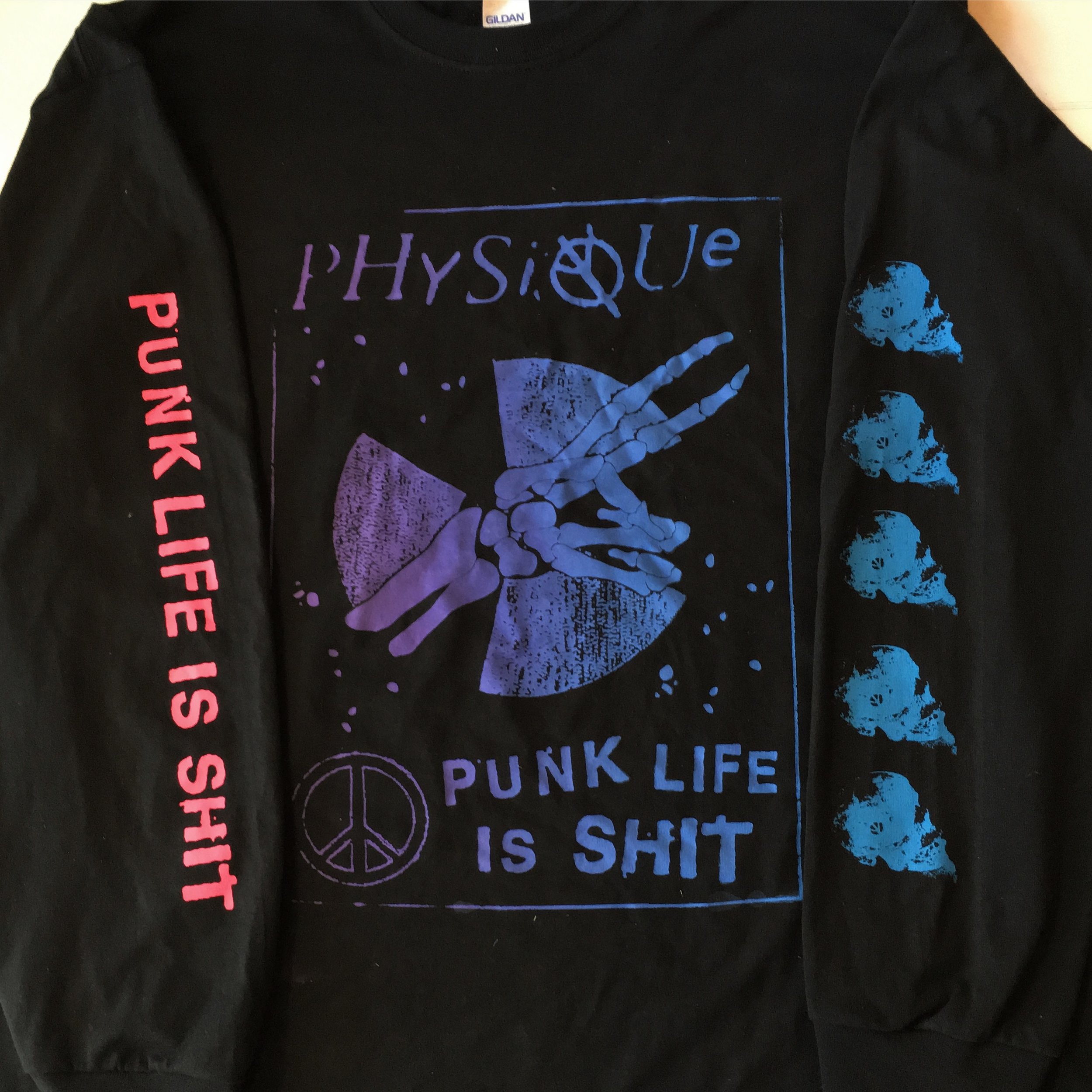  split-fountain w/ 2 sleeve prints for Physique from Olympia, WA 