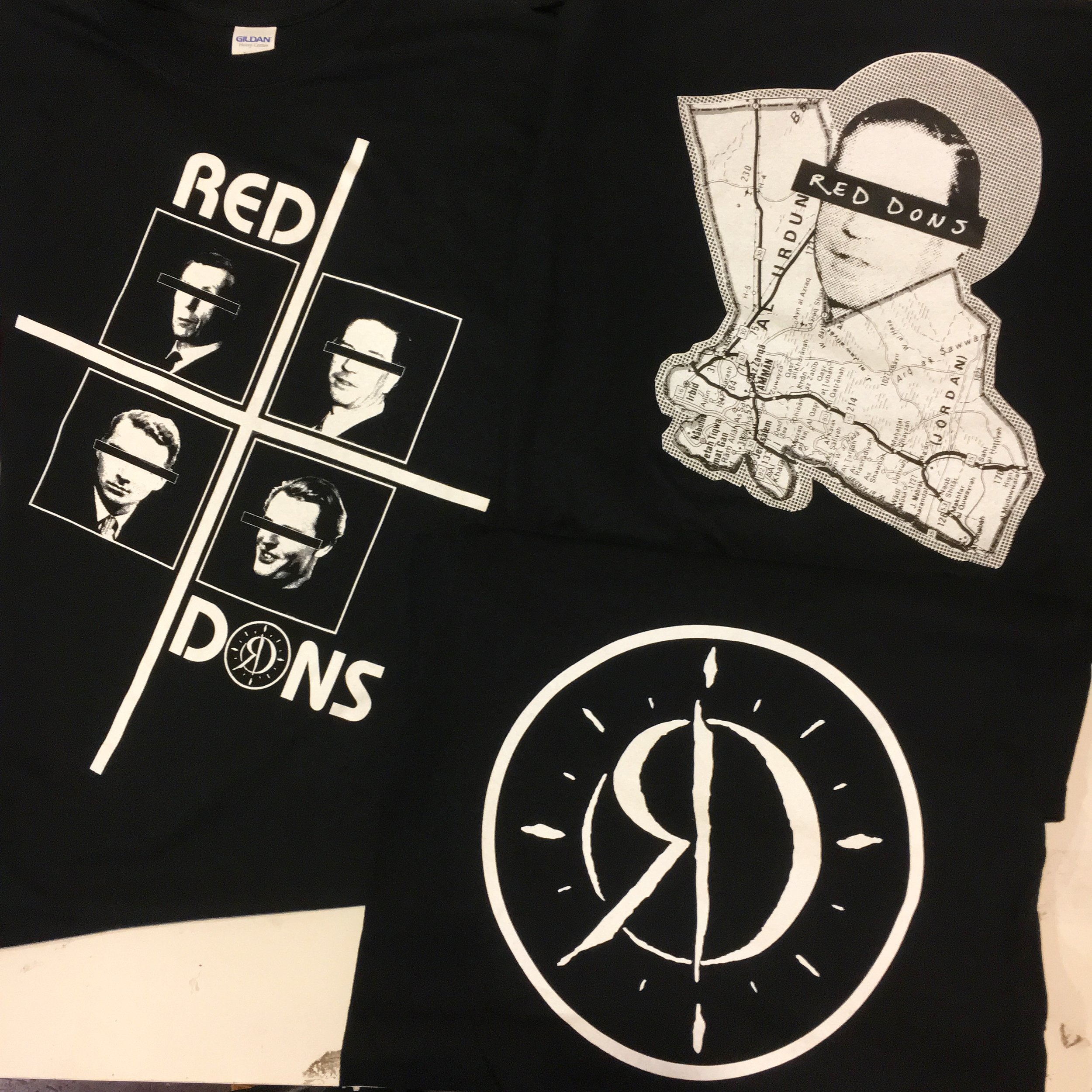  3 designs printed for Red Dons from Portland, OR 