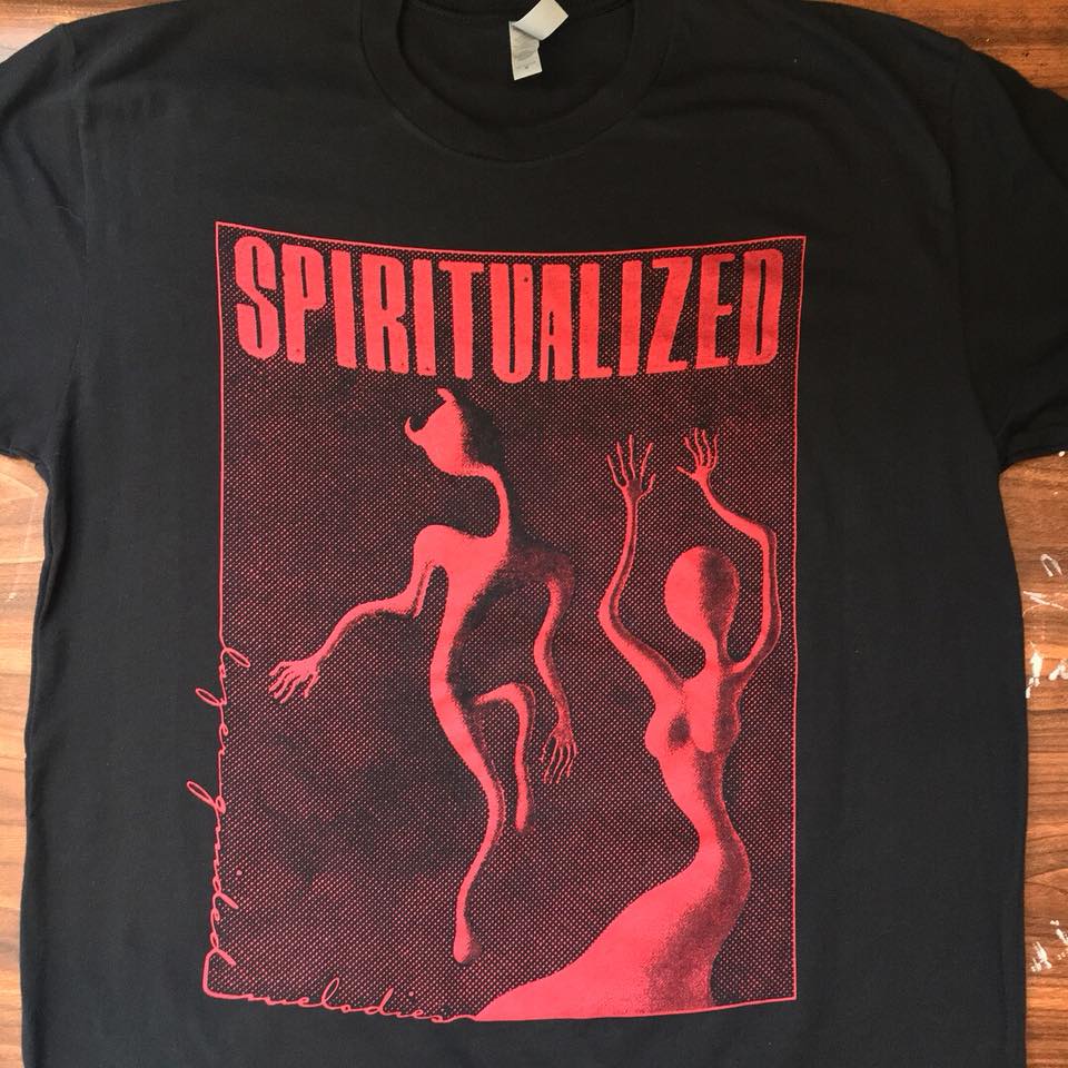  Spiritualized "‘Lazer Guided Melodies’ tribute T designed &amp; printed in house 