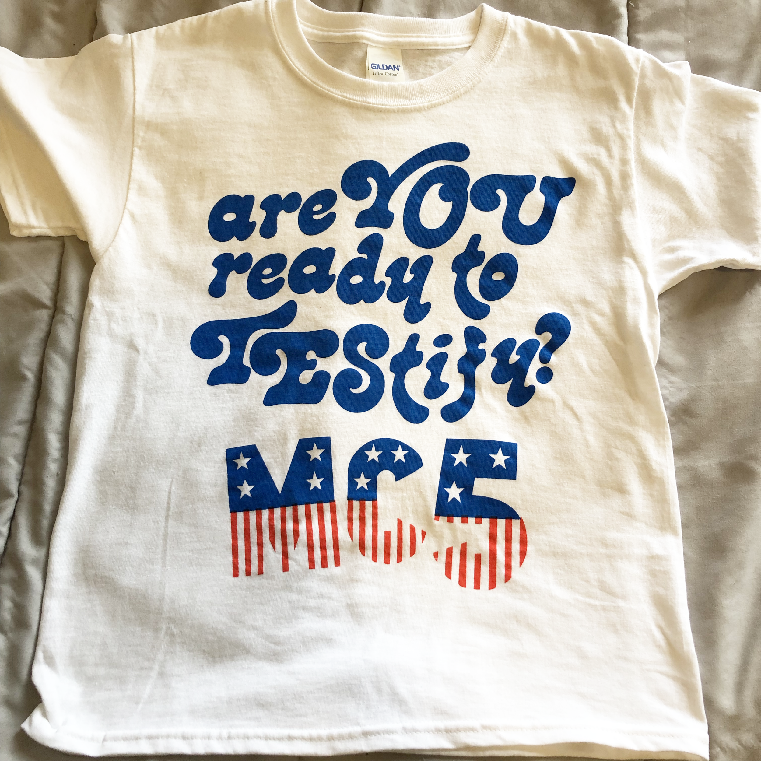  MC5 tribute shirt designed by Chloe Ringe 
