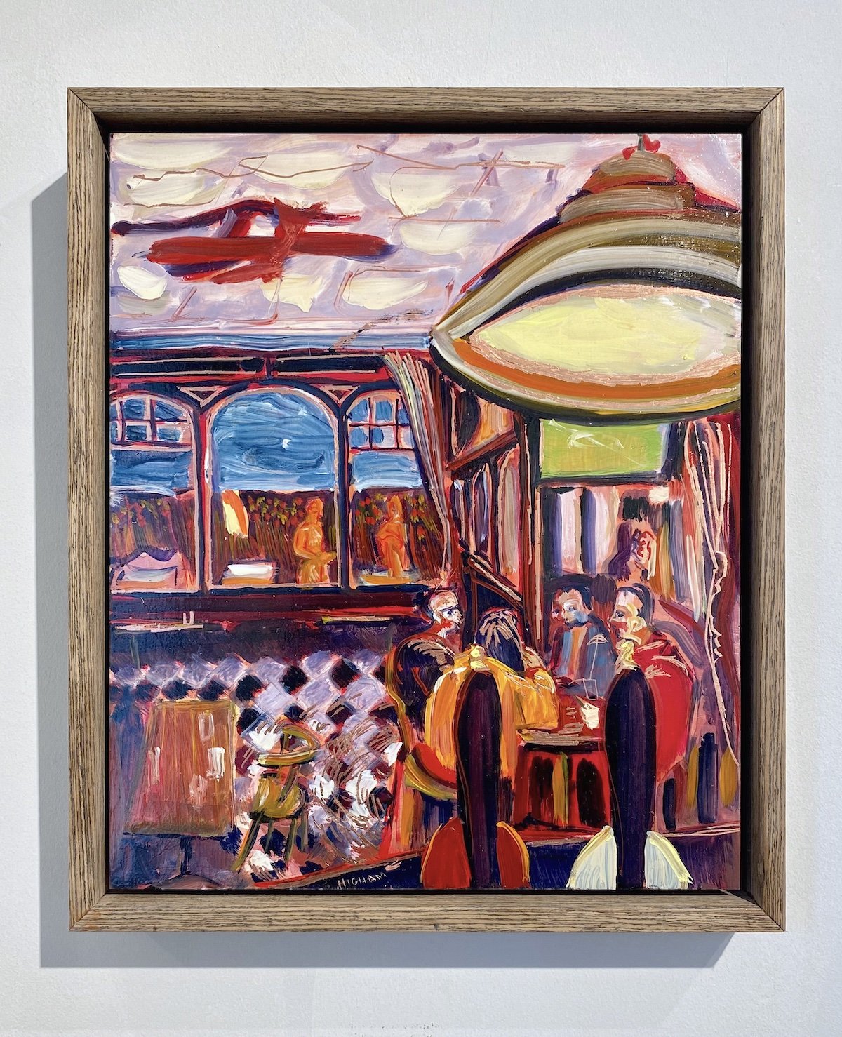 Felix Higham - Evening at Shaftesbury Tavern framed.jpg