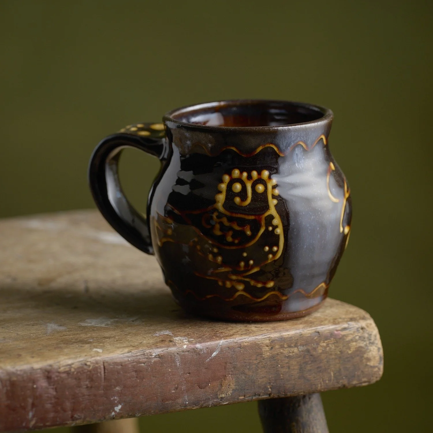 Fitch and McAndrew: Slip Trail Owl Mug (Black)