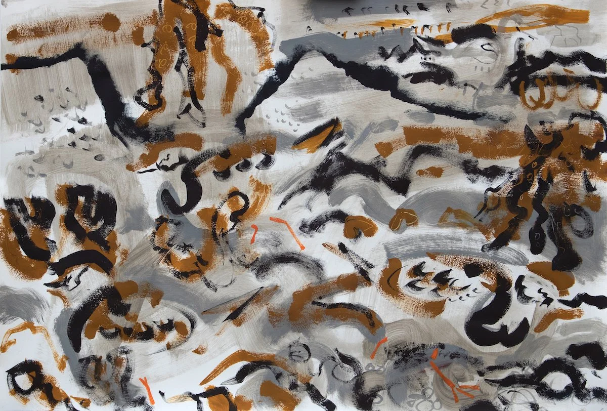 Nik Pollard: Severn Shoreline II (Turnstones & Redshank)