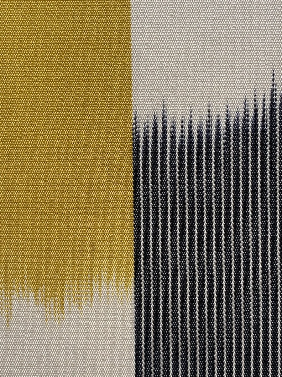 Mary Restieaux - IKAT silk hanging yellow (detail 2).jpg