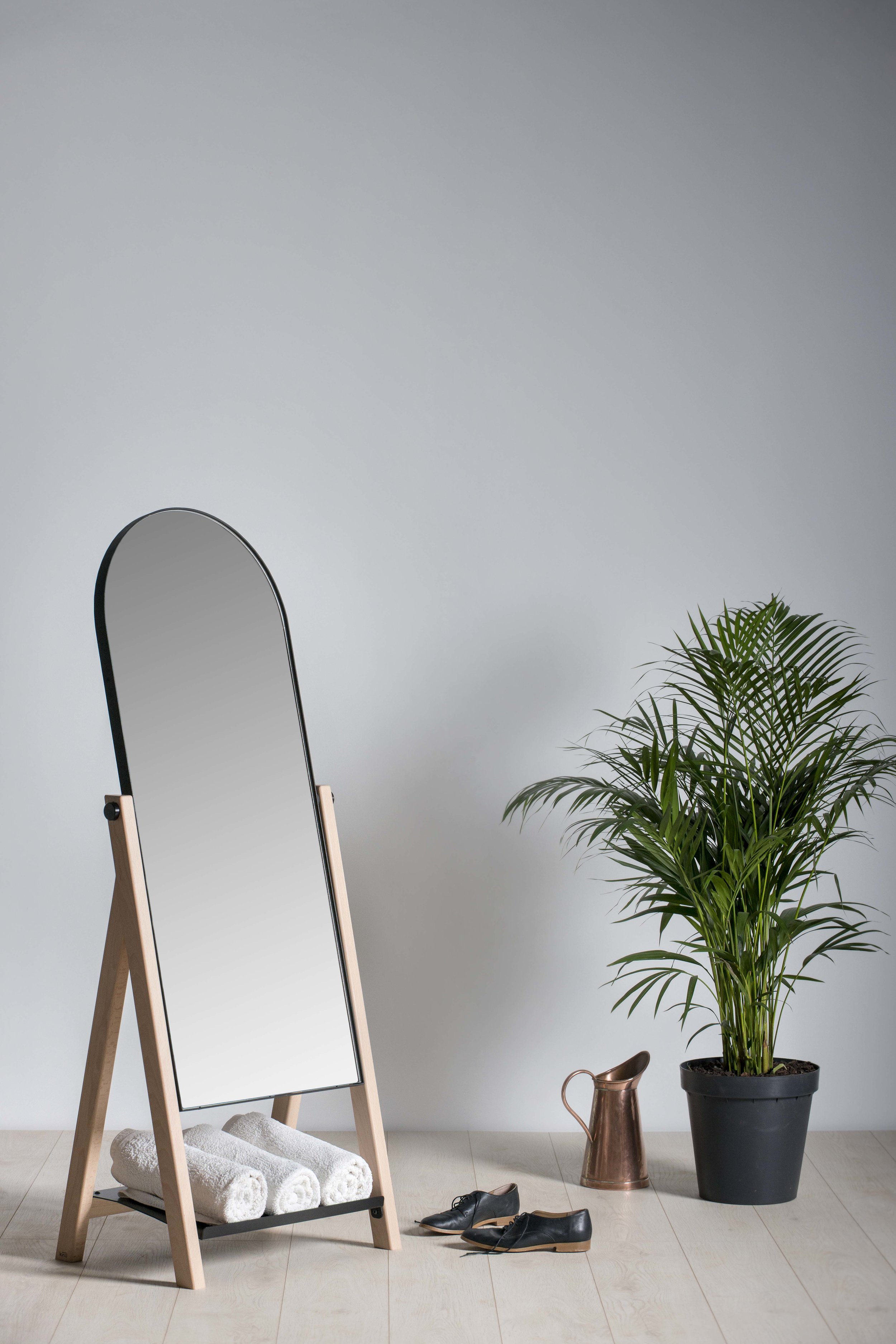 Slant Floor Mirror