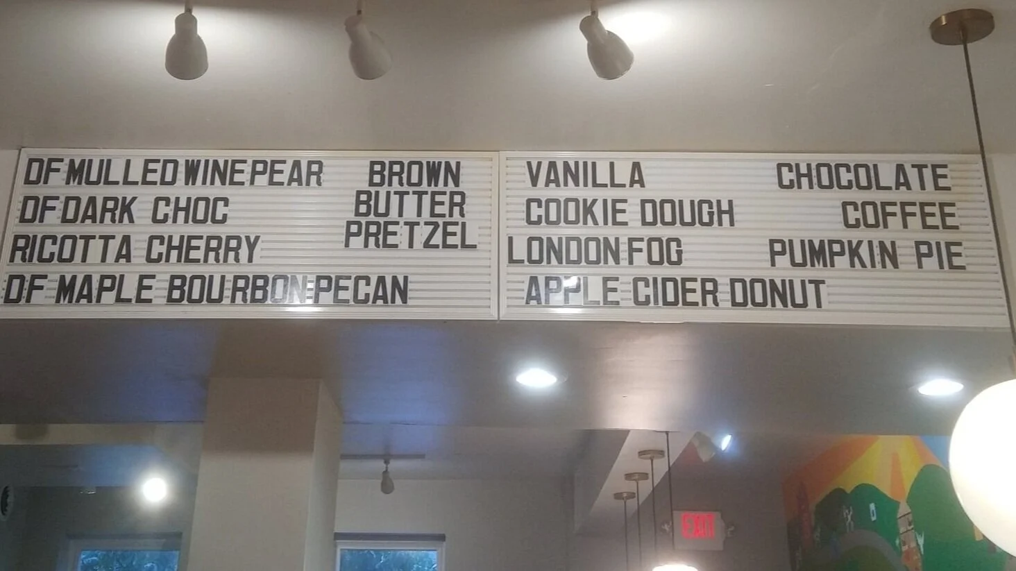 My goal? To try out all of these ice cream flavors.