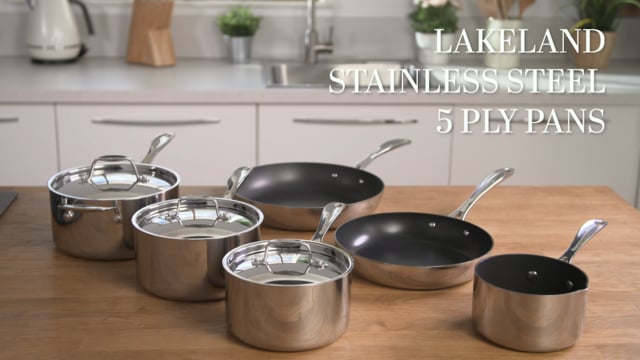 Lakeland Stainless Steel 5 Ply Pans set