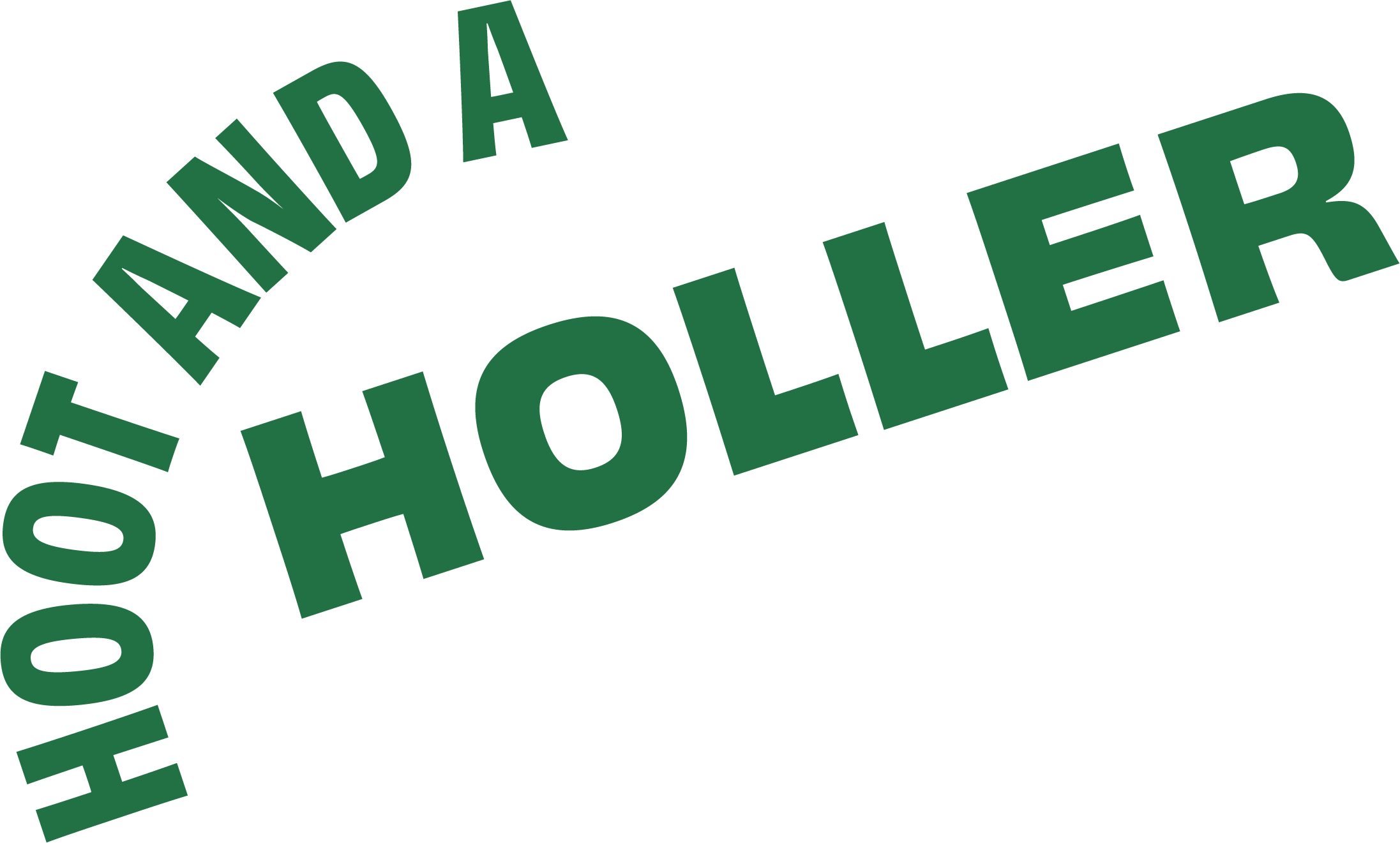 Hoot and a Holler rounded logomark