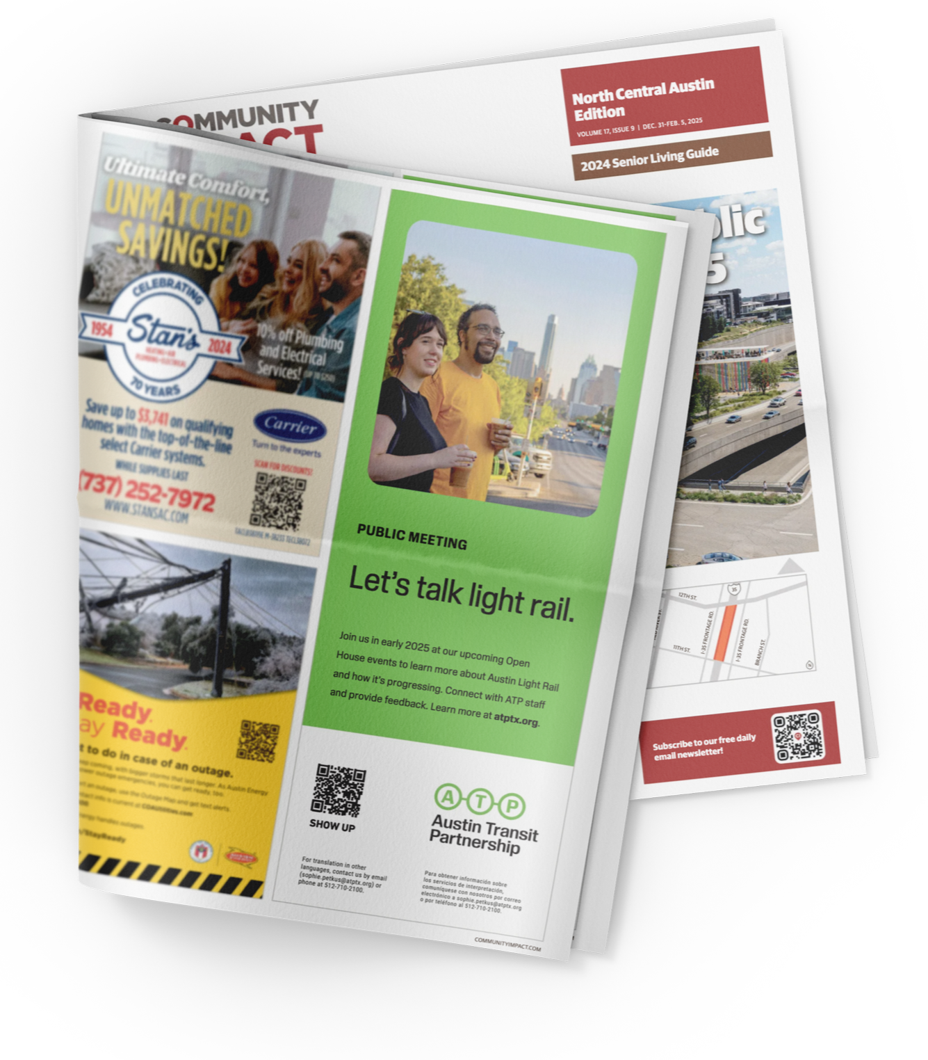 ATP print ad in Community Impact