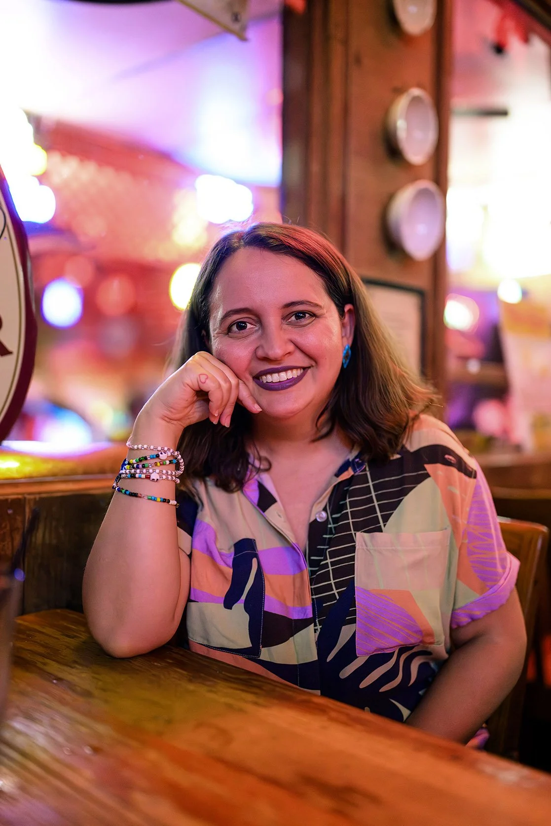 Headshot of Victoria Romero Valadez in a wiggly frame
