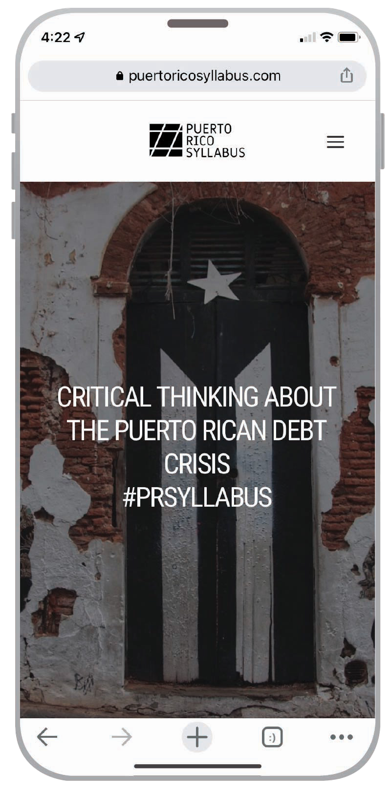 Puerto Rico Syllabus mobile view