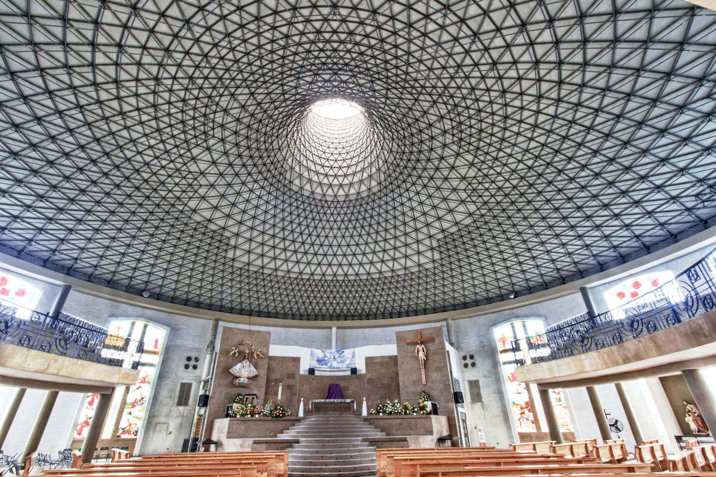  Una espiral al cielo en la iglesia San Juan. 