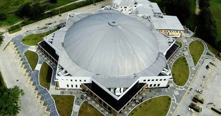 This dome covers the sanctuary and main nave of the Iglesia de Cristo Ebenezer in Honduras.