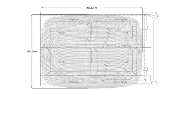 Plan View: Freedome® for twin stockpiles