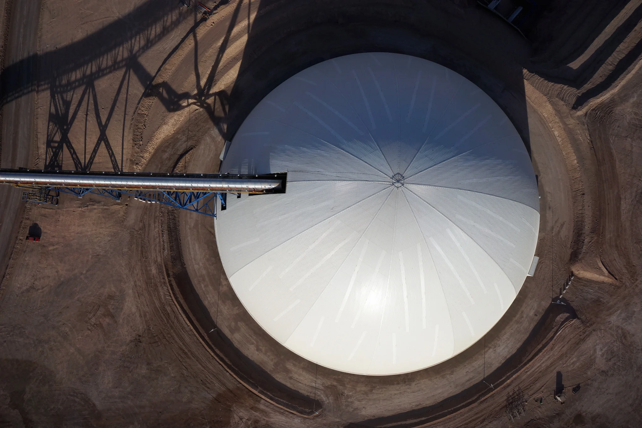 A football field could easily fit inside this 122m dome.