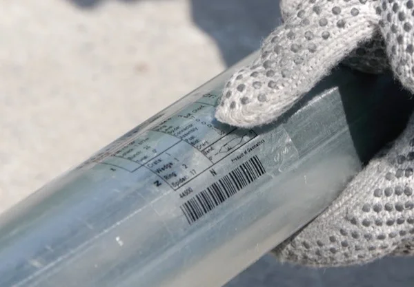 All parts are marked