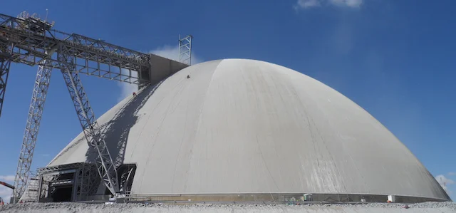 Existing equipment covered with our free-form dome