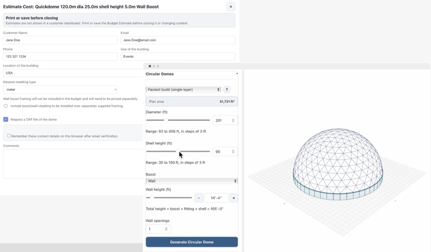  Guía para interpretar la estimación de Geometrica Studio