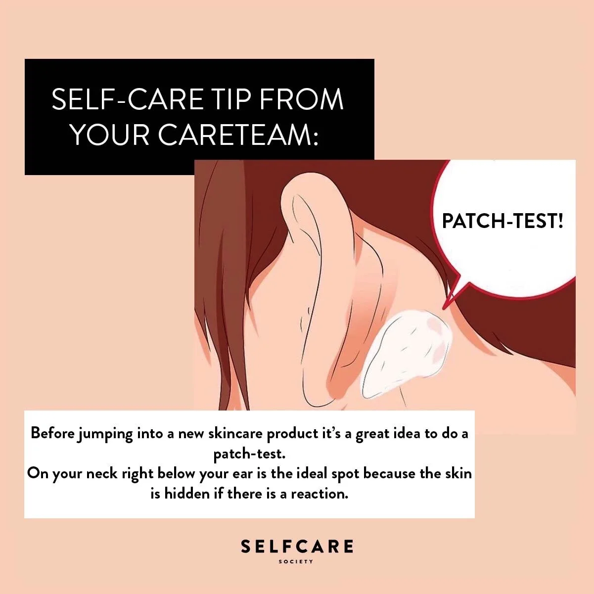 Learning Together: Wie du einen Patch-Test für neue Hautpflege-Produkte anwendest.