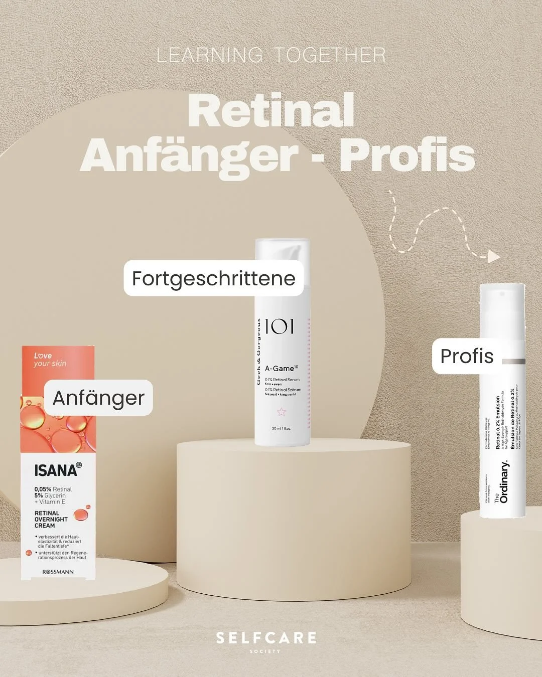 Learning Together: Retinal f&uuml;r Anf&auml;nger, Fortgeschrittene &amp; Profis ✨

Stehen die deklarierten Prozentangaben wirklich daf&uuml;r, wie effektiv ein Retinal-Produkt ist? 🔍

Muss man die Einsatzkonzentrationen regelm&auml;&szlig;ig steige