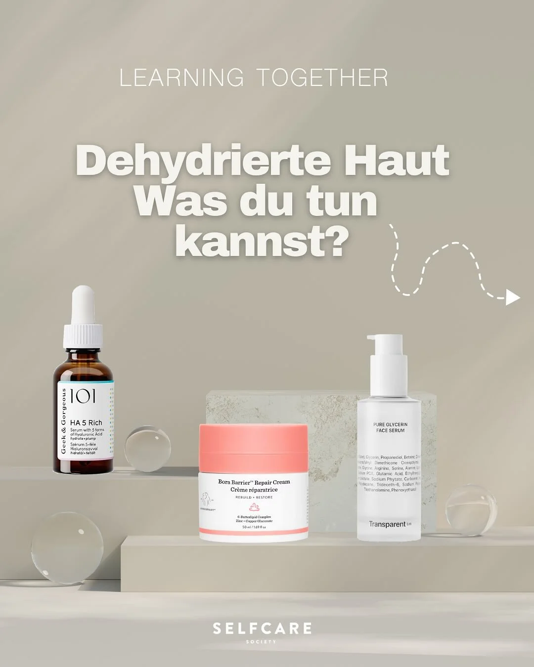 Learning Together: Was tun bei dehydrierter Haut? 🔍

Kennst du das? Deine Haut f&uuml;hlt sich gespannt und trocken an, wirkt aber gleichzeitig leicht fettig oder gl&auml;nzend? 🙂

Dann k&ouml;nnte es sein, dass deine Haut dehydriert ist &ndash; al