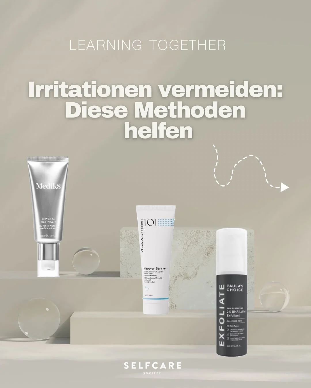 Learning Together: Irritationen vermeiden - diese Methoden k&ouml;nnen helfen ✨

Vielleicht hast du es selbst schon bemerkt: Wirkstoffe, die du bisher sehr gut vertragen hast, f&uuml;hren pl&ouml;tzlich zu Schuppungen, Trockenheit oder Irritationen. 