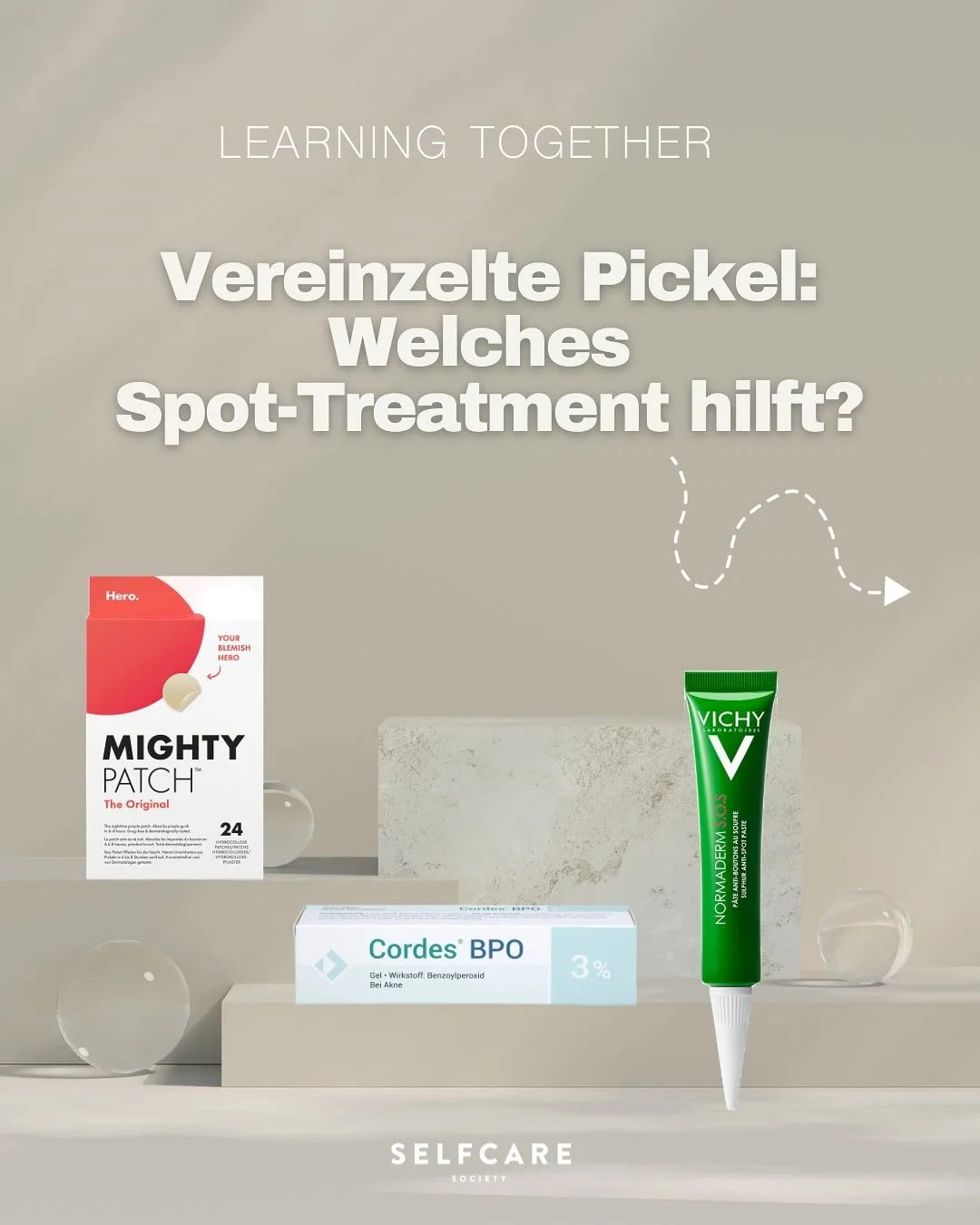 Learning Together: Spot-Treatments f&uuml;r vereinzelte Pickel ✨

Sollte deine Haut an bestimmten Stellen gezielte Unterst&uuml;tzung brauchen, findest du hier drei bew&auml;hrte Optionen f&uuml;r Spot-Treatments, die dir dabei helfen k&ouml;nnen. 🧪