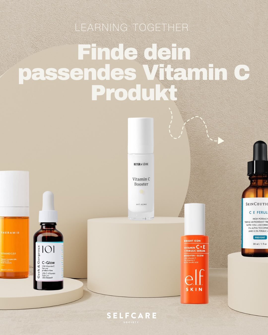 Finde dein passendes Vitamin-C-Produkt! ✨

Hier gibt&rsquo;s noch einmal einen geb&uuml;ndelten &Uuml;berblick &uuml;ber all eure Fragen rund um Vitamin C und Vitamin-C-Derivate. 🍊

Alle vorgestellten Produkte habe ich bereits selbst getestet. Einig
