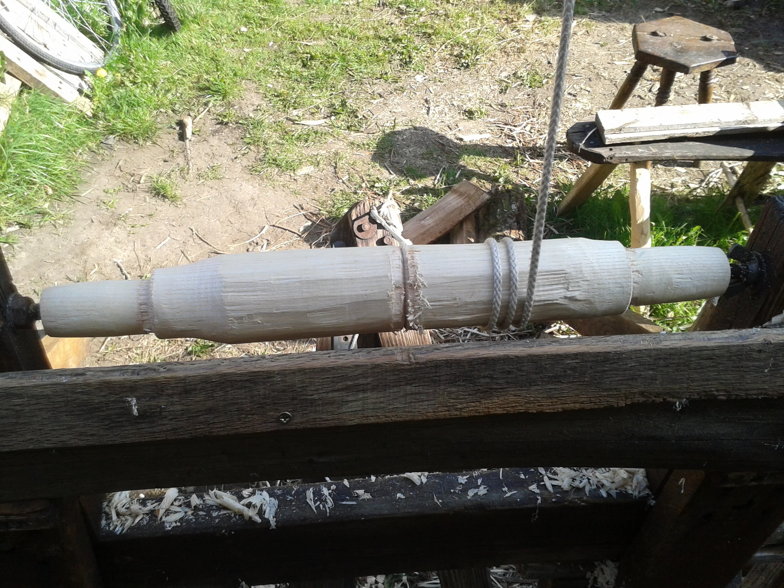  Part turned on the pole lathe 