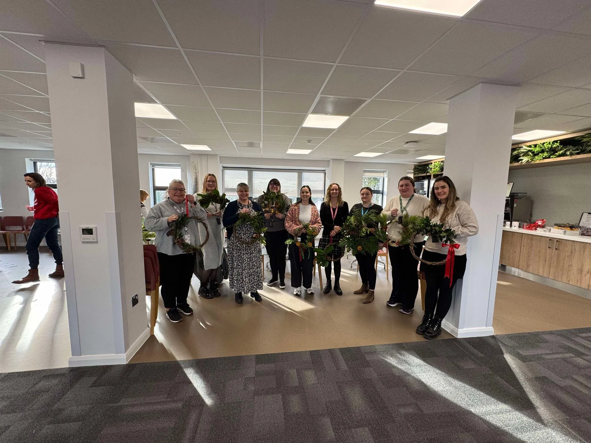 Andover Trees United Hosts Festive Wreath-Making Workshop for Lloyds Banking Group