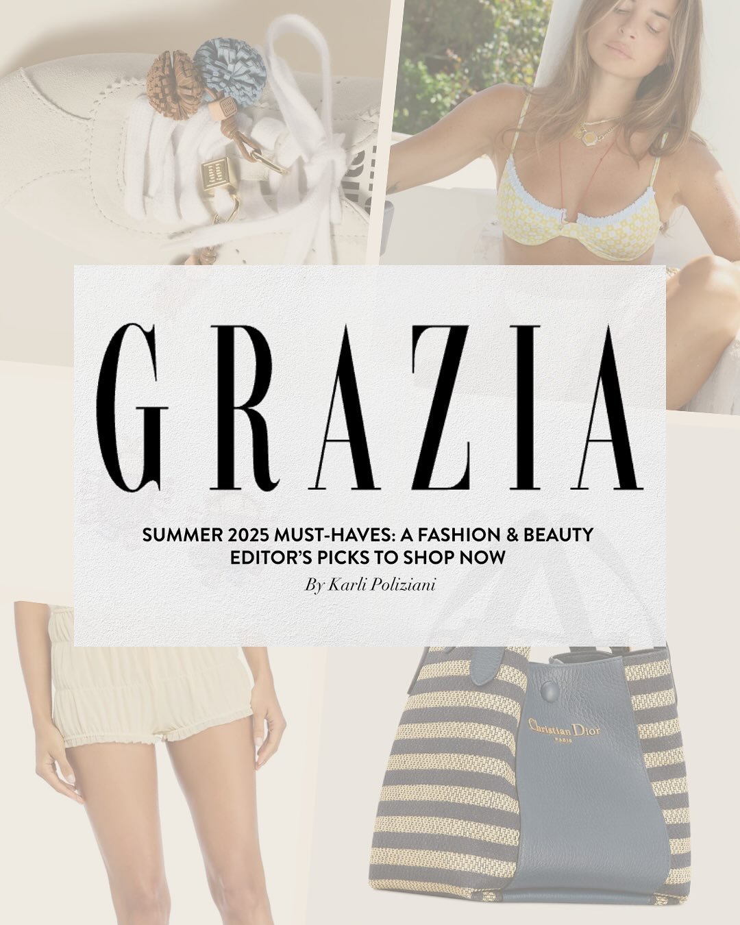 Huge thank you @karli_poliziani  for including the DRD Lulu Jack Bezel Bracelet in the @graziausa_ Summer 2025 Must-Haves! We love seeing your beautiful pieces&nbsp; shine, @danarebecca ✨
