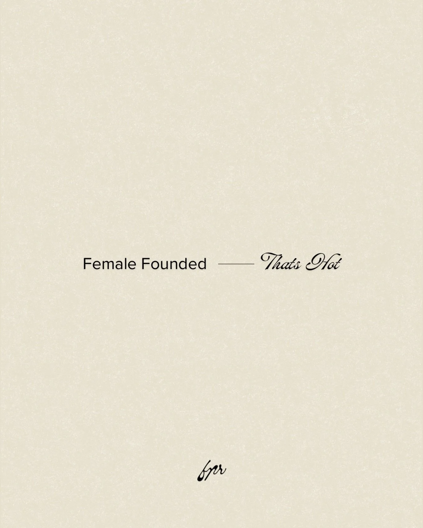 Female-founded and doing it your way? We love that about you. xx FPR ✨

#PublicRelations #PRAgency #Chicago #PRIndustry