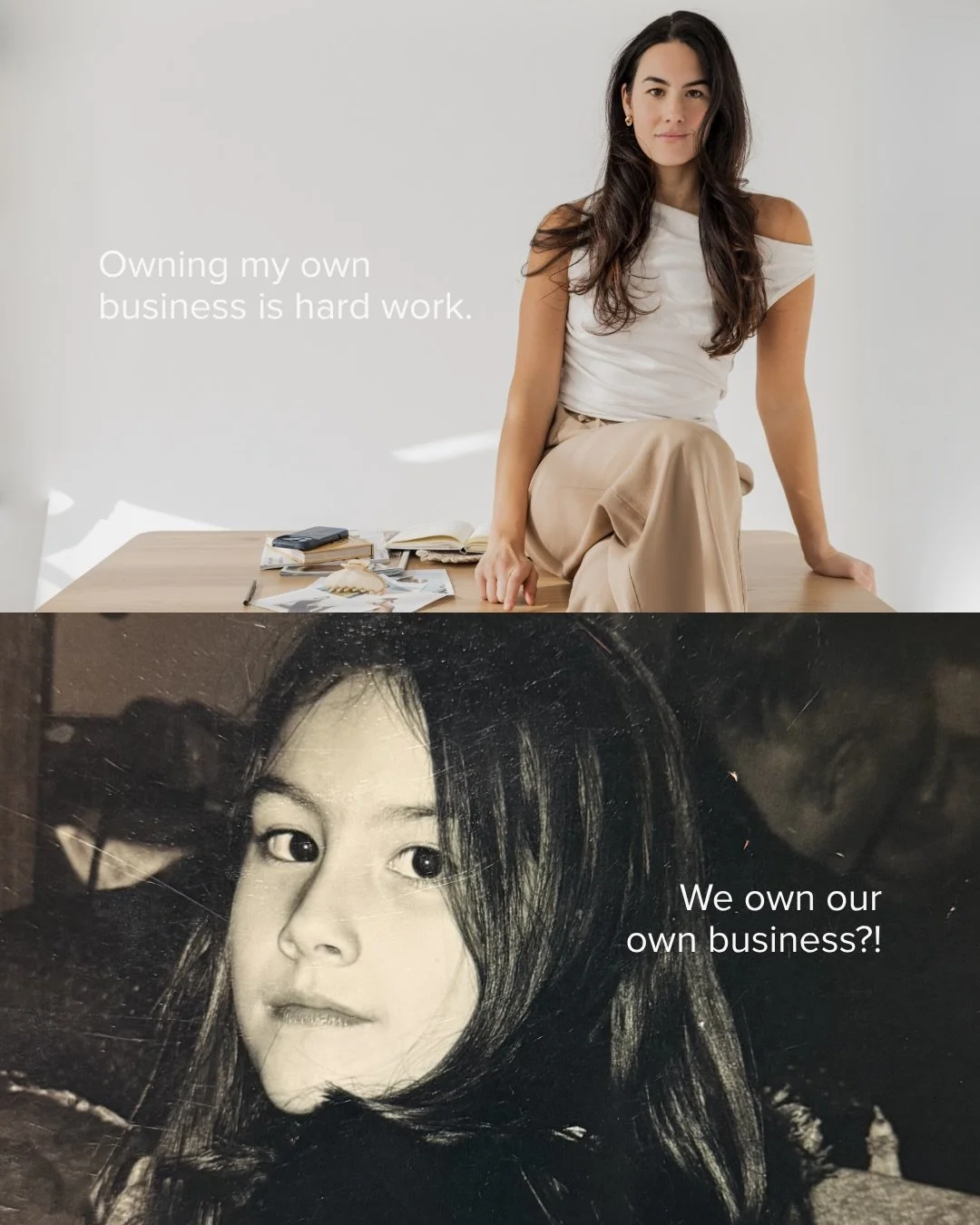 She had big dreams and no idea just how far they&rsquo;d be exceeded by the love and support that would come her way. 🤍

Lately, I&rsquo;ve kept a childhood photo of myself in my kitchen, and anytime I&rsquo;m feeling a little disconnected from the 