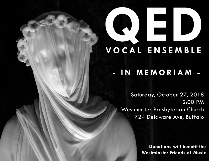QED Vocal Ensemble Concert: In Memoriam