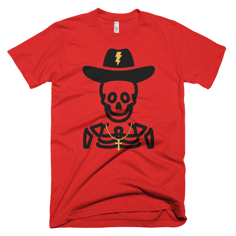 skelecowboy_wcross_lightning_nowhite_mockup_Front_Wrinkled_Red.png