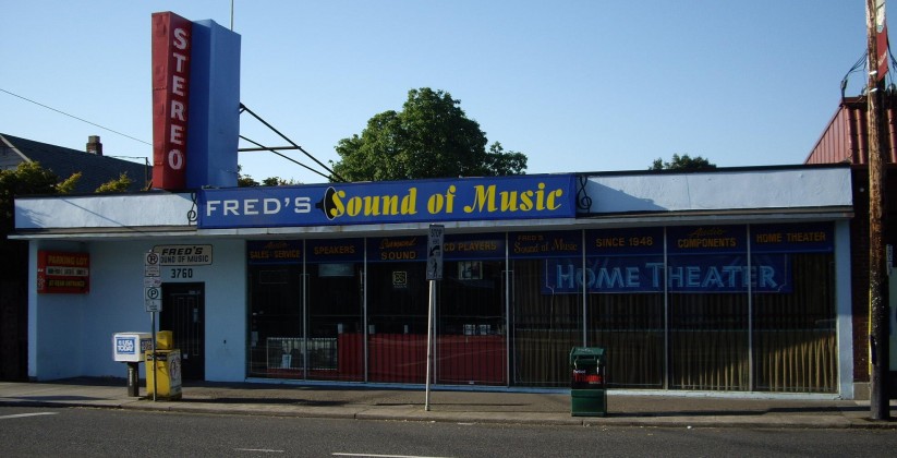 Fred’s Sound of Music in Portland: in business since 1948. Don’t be mislead. You’ll find a lot of the best stuff at places that look like this.