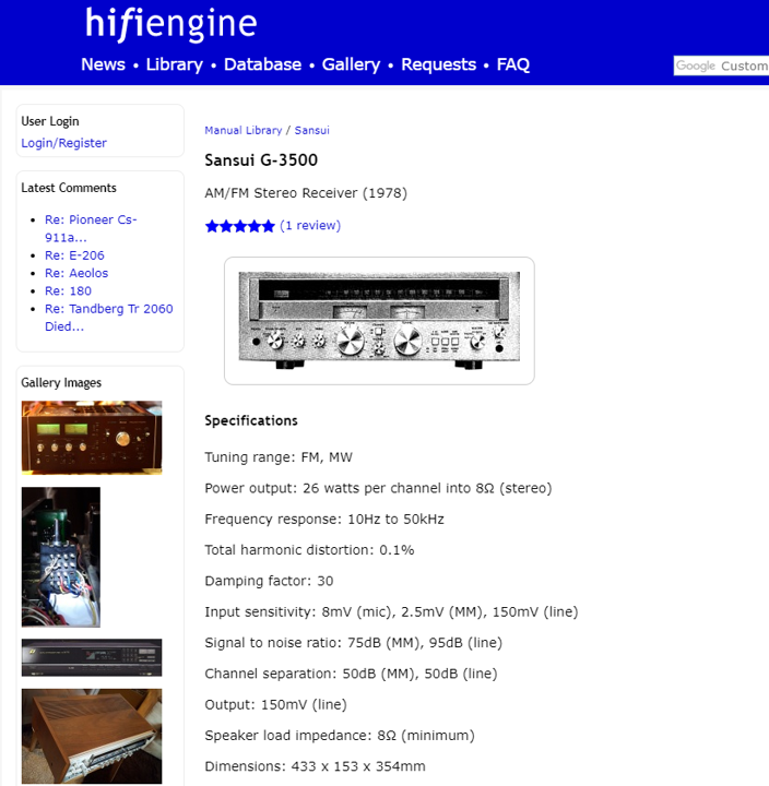 Check the specs and reviews of the equipment on hifiengine.com and / or several other resources.