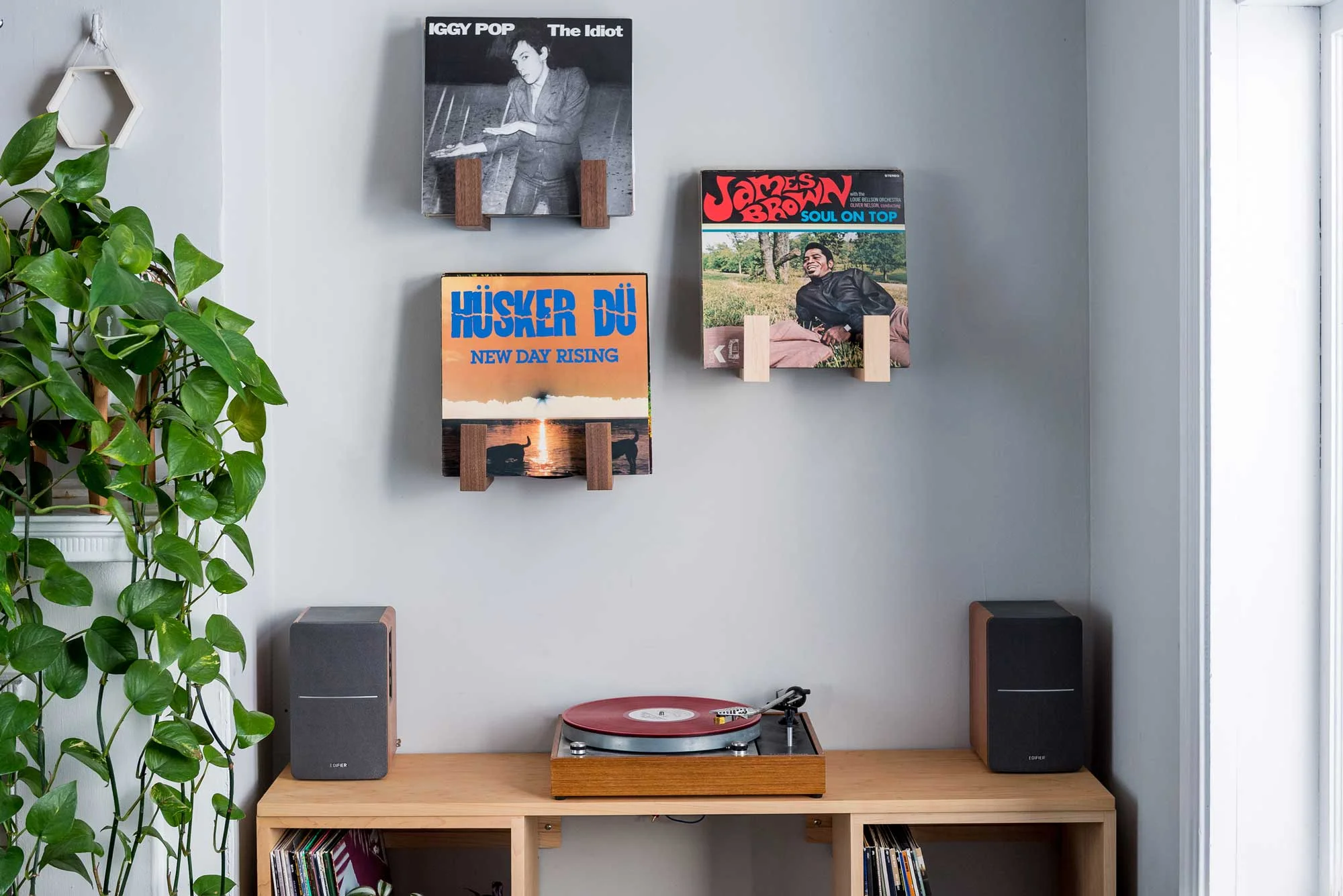 Deep Cut Flip Record Display Shelves