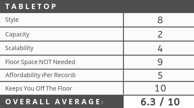 Table top record storage