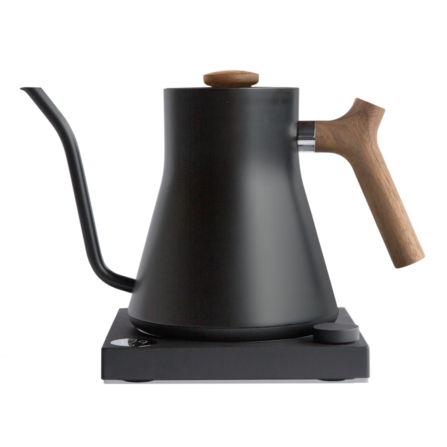 STAGG EKG ELECTRIC KETTLE in matte black and walnut