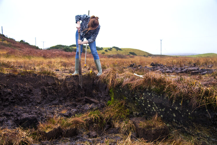 Peat cutting on Islay, photo courtesy of Travelmag.com. Yes, peat is stinky, flammable dirt.